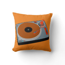 Cool Graphic Platenspeler No. 3 Pillow
