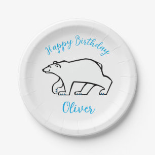 Cool graphic POLAR BEER - Happy Birthday - Feest Papieren Bordje
