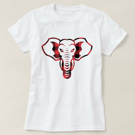 Cool Graphic Red Pset Elephant T-shirt (Design voorkant)