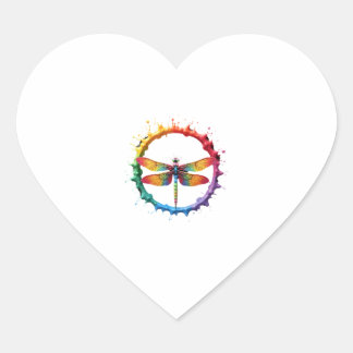Cool Graphic Tie Dye Sunglasses Dragonfly Illustra Hart Sticker