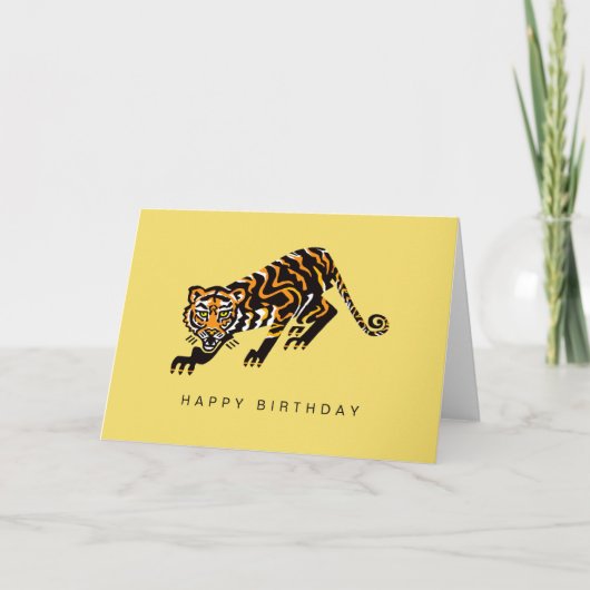 Cool Graphic- TIGER - Wildlife - Natuur Kaart (Voorkant)