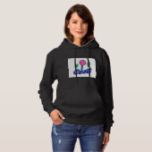 Cool Graphic zwarte hoodie (Voorkant volledig)