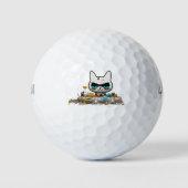 Cool grappig buitenaards monster kat golfballen (Voorkant)