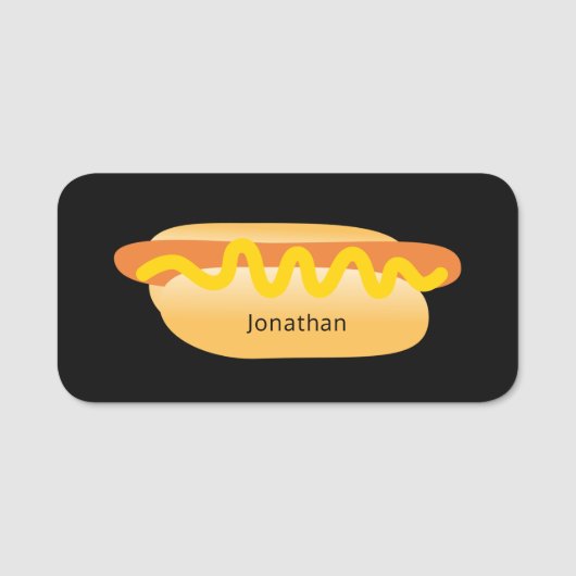 Cool Grappig Hot Dog Novelty Custom Naamplaatje (Voorkant)