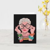 Cool Grappig Oma Grootmoeder Stijlvolle Gift Zomer Kaart (Gele Bloem)