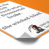 Cool Grappig Papa Joke Design Poster (Hoek)