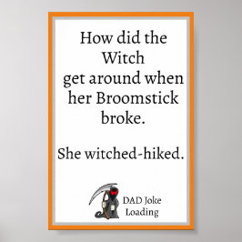 Cool Grappig Papa Joke Design Poster