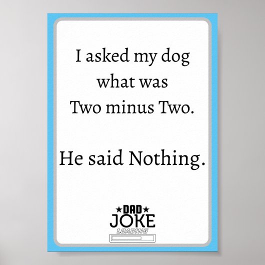 Cool Grappig Papa Joke Design Poster (Voorkant)