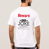 Cool Grappig Papa Joke Design T-shirt (Achterkant)