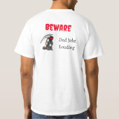Cool Grappig Papa Joke Design T-shirt (Achterkant)