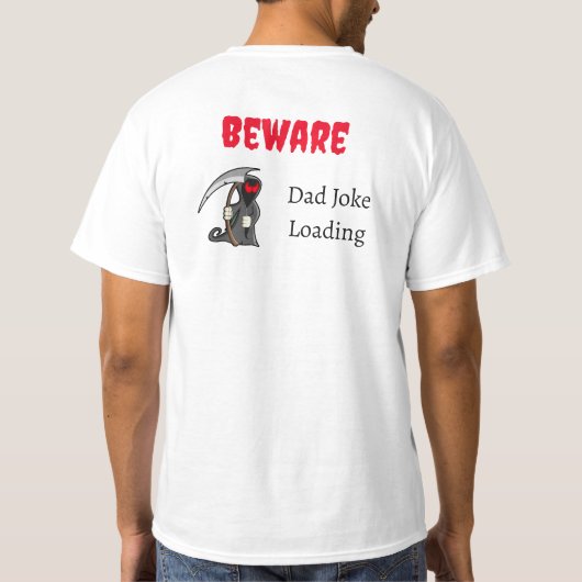 Cool Grappig Papa Joke Design T-shirt (Achterkant)