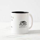 Cool Grappig Papa Joke Design Tweekleurige Koffiemok (Voorkant rechts)