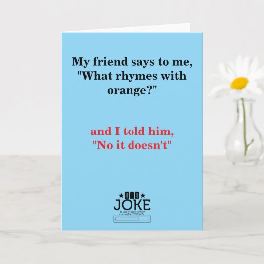 Cool Grappig Papa Joke Kaart (Kleine Plant)