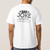 Cool Grappig Papa Joke T-shirt (Achterkant)