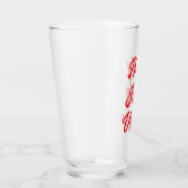 Cool Grappig Stijlvol Modern Vrolijk Kerstbier Glas (Rechts)