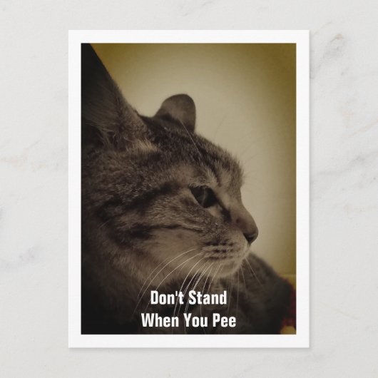 Cool & Grappig Toilet Plakkaat Postkaart (Voorkant)