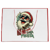 Cool grappige Kerstman met zonnebril - Ho-ho-ho Groot Cadeauzakje (Voorkant)