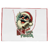 Cool grappige Kerstman met zonnebril - Ho-ho-ho Groot Cadeauzakje (Achterkant)