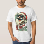 Cool grappige Kerstman met zonnebril - Ho-ho-ho T-shirt (Voorkant)