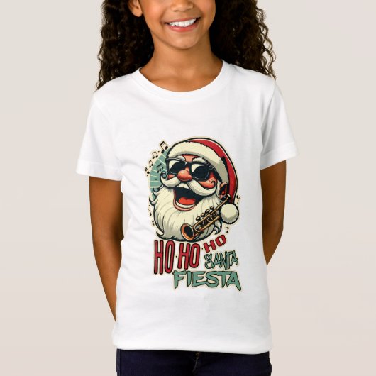 Cool grappige Kerstman met zonnebril - Ho-ho-ho T-shirt (Voorkant)