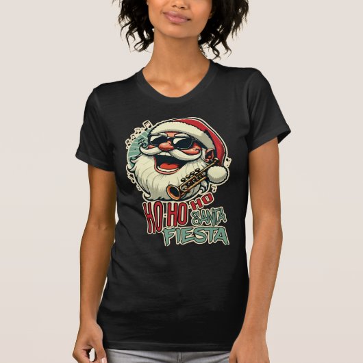 Cool grappige Kerstman met zonnebril - Ho-ho-ho T-shirt (Voorkant)