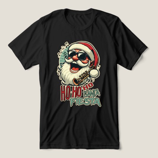 Cool grappige Kerstman met zonnebril - Ho-ho-ho Tri-Blend Shirt (Design voorkant)