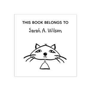 Cool Grappige Kunst Kat Boek Hoort Bij Gepersonali Rubberstempel