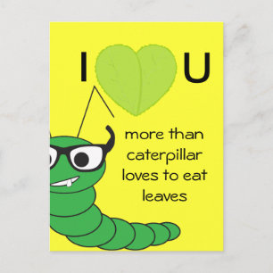 Cool grappige nerdy caterstyle Valentijnsdag Feestdagenkaart
