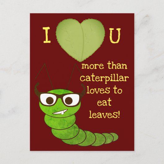 Cool grappige nerdy schattige caterantepijlerValen Feestdagenkaart (Voorkant)