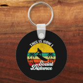 Cool Grappige Retro Zonsondergang Vintage Surfen S Sleutelhanger (Voorkant)