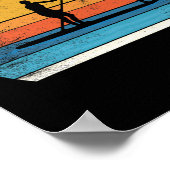 Cool Grappige Stand Up Paddle Board Hond Sup Paddl Poster (Hoek)
