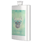 Cool grappige trendy  bulldog puppy flacon (Links)