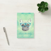 Cool grappige trendy  bulldog puppy post-it® notes (Kantoor)