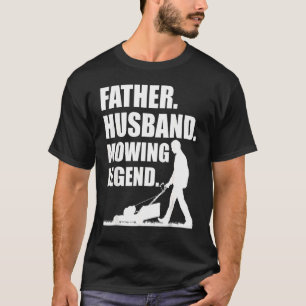 Cool gras maaien voor mannen Vader gras verzorgen T-shirt