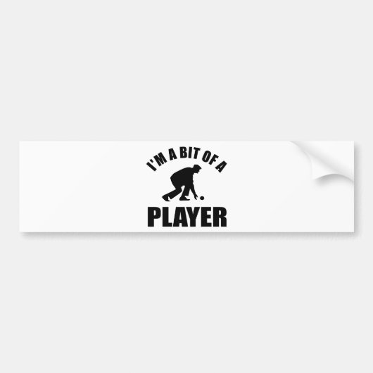 Cool grasbowling ontwerp bumpersticker (Voorkant)