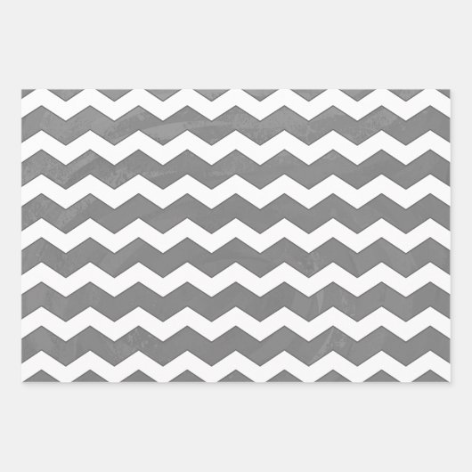 Cool Gray Coordinated Pattern Inpakpapier Vel (Voorkant 2)