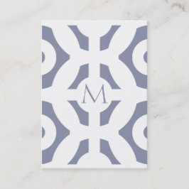 Cool Gray Geometric Pattern Visitekaartje