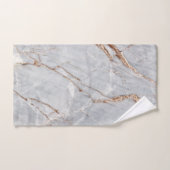 Cool Gray Gold Marble Stne Bad Handdoek (Handdoek)
