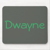 Cool Gray Green Monogrammed Personalized Muismat (Voorkant)