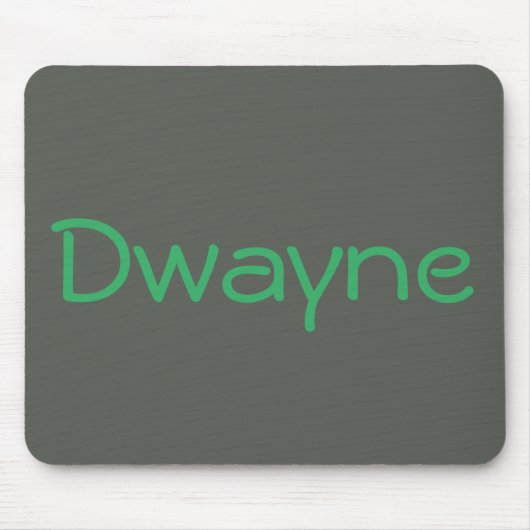 Cool Gray Green Monogrammed Personalized Muismat (Voorkant)