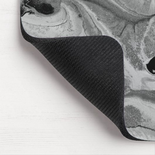 Cool Gray Marble Texture Muismat (Hoek)