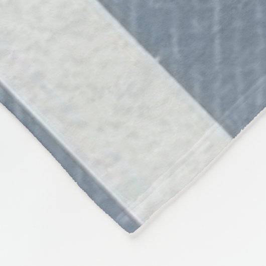 Cool Gray Minimalist Plaid Fleece Blanket (Hoek)