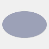 Cool Gray Oval Sticker (Voorkant)