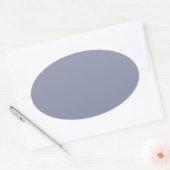 Cool Gray Oval Sticker (Envelop)