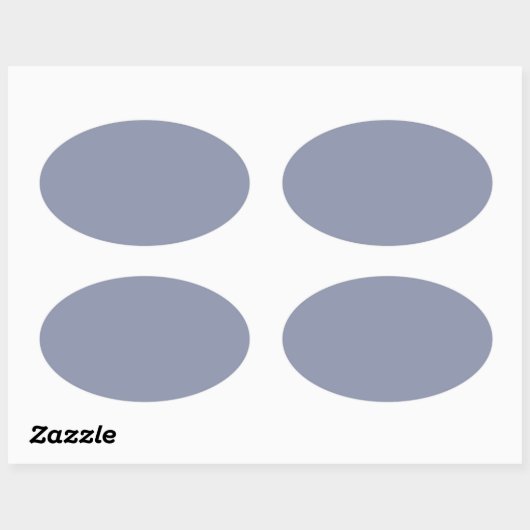 Cool Gray Oval Sticker (Vel)