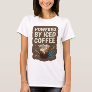Cool Gray POWERED BY ICED COFFEE Grafisch ontwerp T-shirt