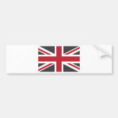 Cool Gray Red Union Jack British (UK) vlag Bumpersticker (Voorkant)