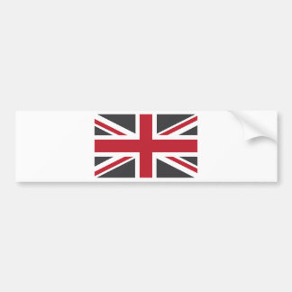 Cool Gray Red Union Jack British (UK) vlag Bumpersticker