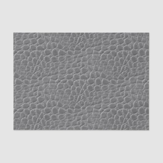 Cool Gray Snake Skin Dragon/Dinosaur Animal Print Tissuepapier (Voorkant)