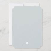 Cool Gray Waterverf Florals Angel Wings Baptisme Kaart (Achterkant)